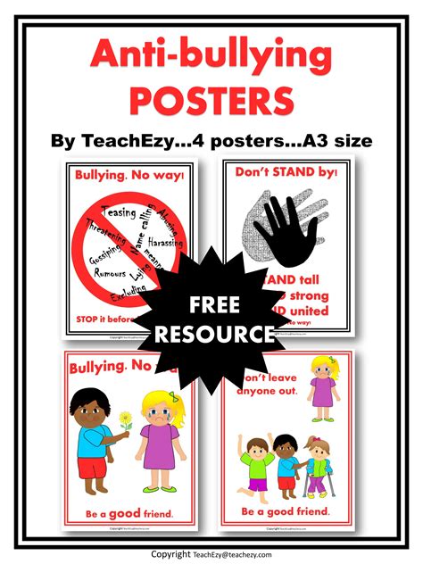 anti bullying poster template ks1